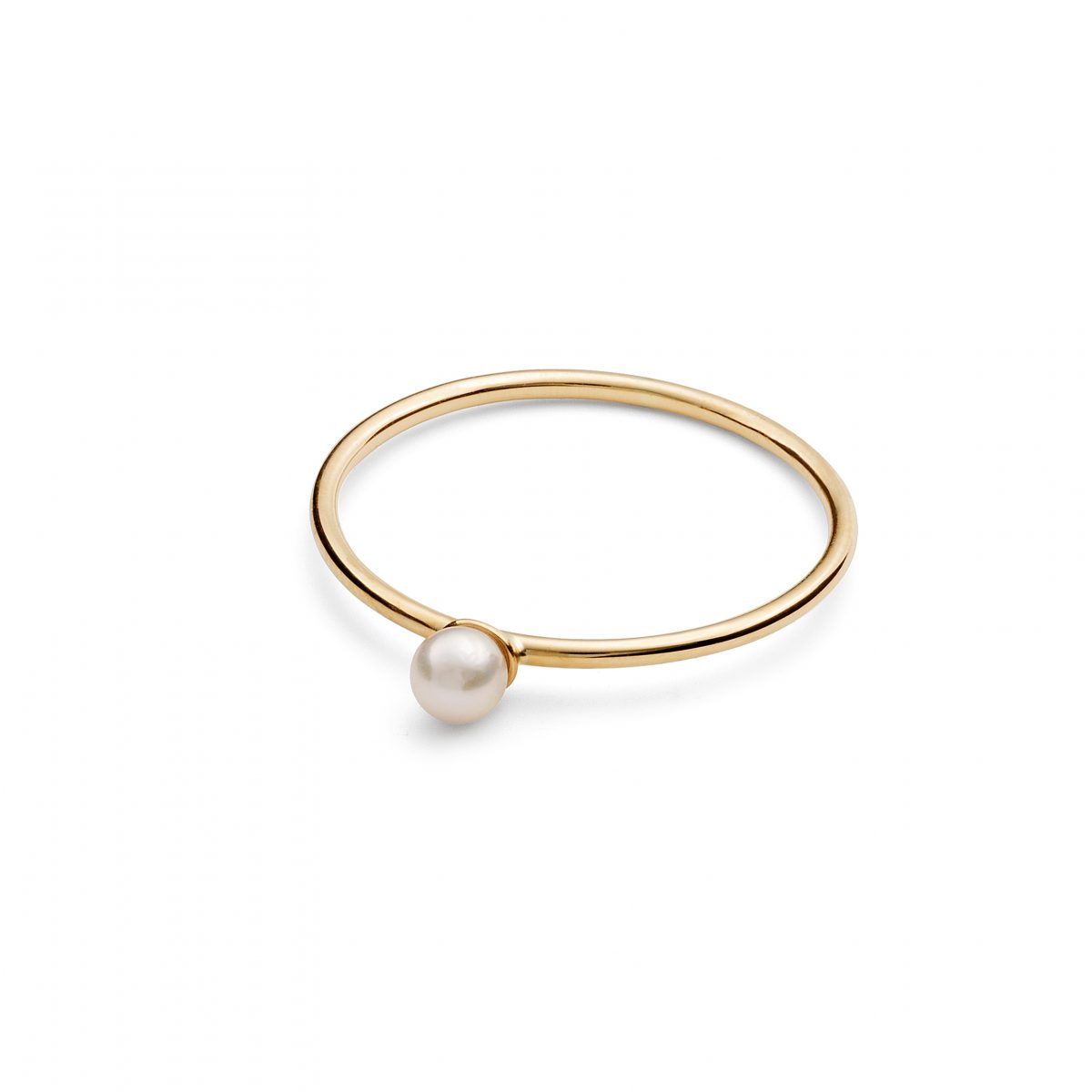 White Pearl Petite Ring