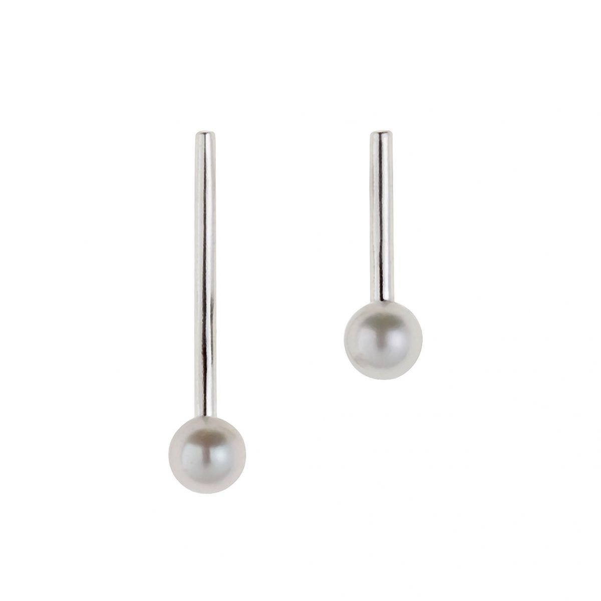 pearl_line_earrings_silver