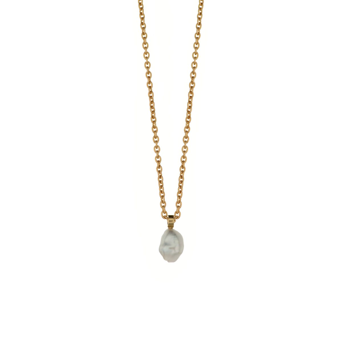 SOUTH SEA KESHI PEARL NECKLACE – 18K GOLD