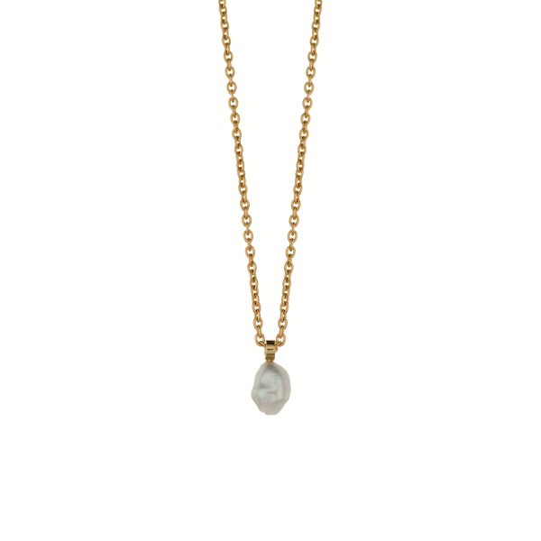 SOUTH SEA KESHI PEARL NECKLACE – 18K GOLD