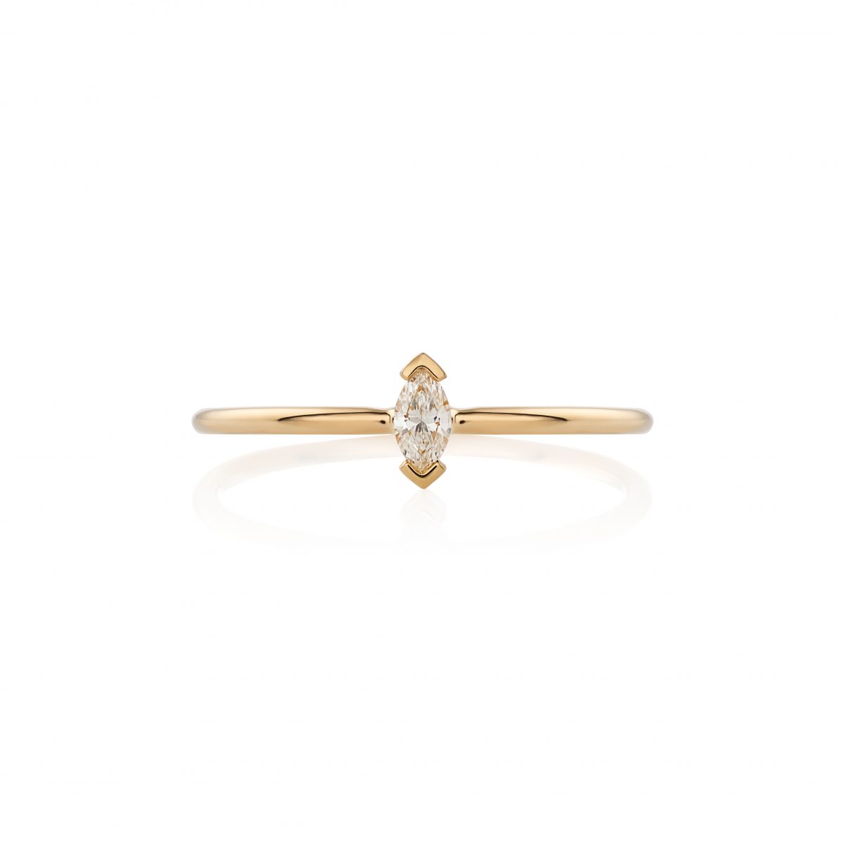 Simona Samojauskaite Flora Marquise Diamond Ring 18K Gold 01
