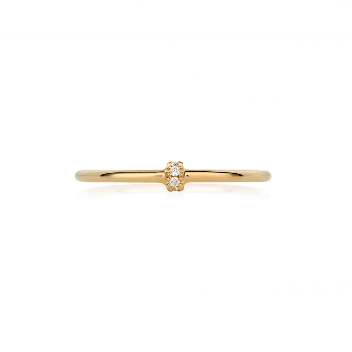 Simona Samojauskaite Twig Diamond Mini Ring 18K Gold 01
