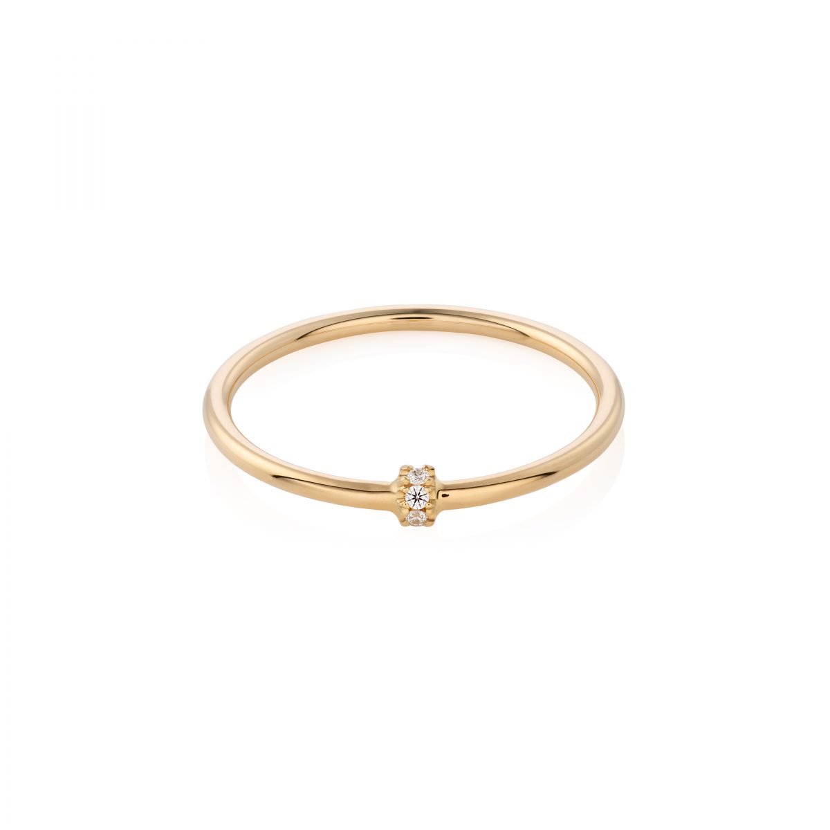 Simona Samojauskaite Twig Diamond Mini Ring 18K Gold 02