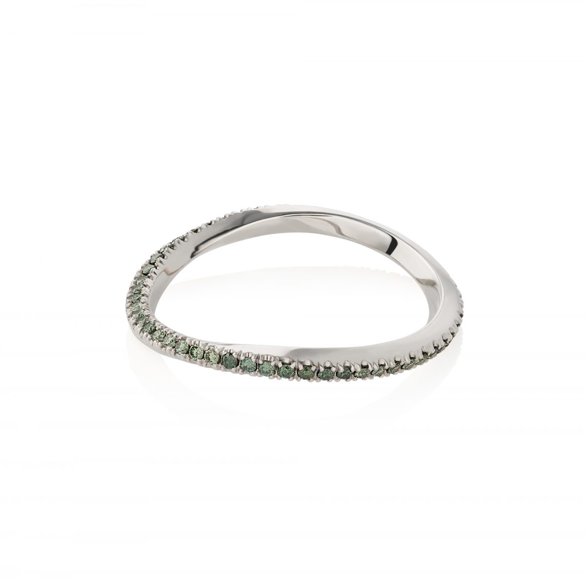 Simona Samojauskaite Twig Green Diamond Ring 18K Gold 02